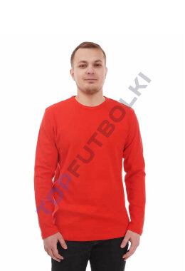 Красный мужской лонгслив с лайкрой