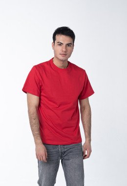 Красная мужская футболка с лайкрой Красная мужская футболка с лайкрой