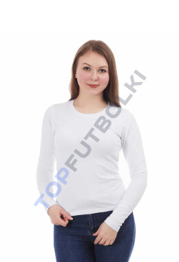 Белый лонгслив женский
